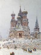 Nikolay Nikanorovich Dubovskoy Church of St. Basil. oil painting on canvas